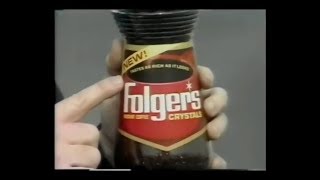 Folgers Coffee Crystals Commercial 1979 [upl. by Inalel464]