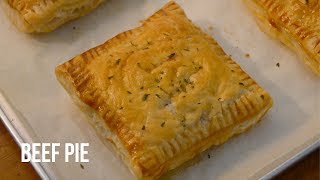 EASY BEEF PIE RECIPE PUFF PASTRY PIE [upl. by Tansey169]