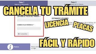 CÓMO CANCELAR TU TRÁMITE DE PLACAS O LICENCIA EN EL ESTADO DE MÉXICO 2021  SERVICIO CONTRIBUYENTES [upl. by O'Meara246]