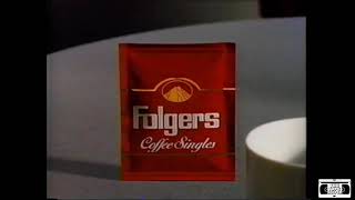 Folgers Coffee Singles Commercial  1993 [upl. by Gainor434]