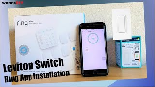 Smart Light Switch Installation  Ring App  Leviton  Dimmer  Alexa [upl. by Rozanne199]