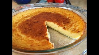 MAGIC CUSTARD PIE  AN EASY FAST AND IMPRESSIVE DESSERT [upl. by Nnylyaj]