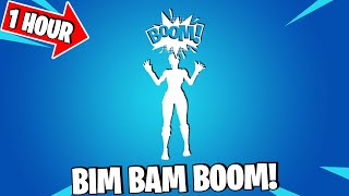 FORTNITE BIM BAM BOOM EMOTE 1 HOUR DANCE Icon Series [upl. by Aytak]