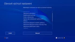 PS4 tovární nastavení [upl. by Mckinney]