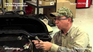 Club Car Precedent Voltage Reducer  How to Install on Golf Cart [upl. by Kerk]