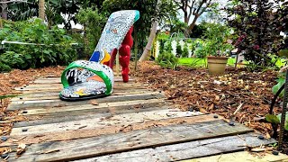 Pallet Walkway EASY DIY MARCIE ZIV garden decor [upl. by Haimaj]