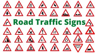 यातायात के प्रमुख चिन्ह Road Traffic Signs Name Learn Hindi and English words Meaning with Picture [upl. by Ettellocin272]