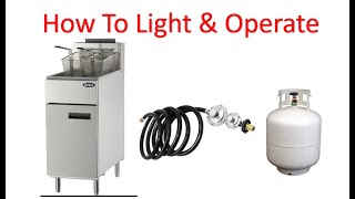 How To Light amp Operate Your Standalone Commercial Deep Fryer In The Country At A Fish Fry [upl. by Azzil523]