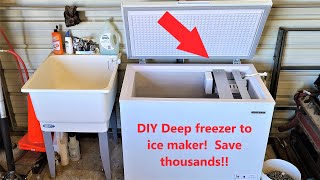 Homemade ice maker SAVE thousands over a commercial ice maker [upl. by Ahsenom425]