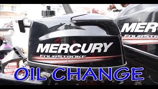 OIL CHANGE on 6HP Mercury Outboard [upl. by Liemaj]