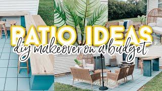 DIY Patio Makeover on a Budget 2021 [upl. by Tehc]