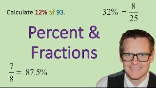 Percent and Fractions Simplifying Math [upl. by Neerom809]