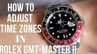 How to Set Rolex GMTMaster II  An Ultimate GMT Watch [upl. by Edwin]