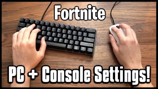 Ultimate Keyboard and Mouse Settings  Keybinds Sensitivity amp More Fortnite PCConsole [upl. by Wordoow446]