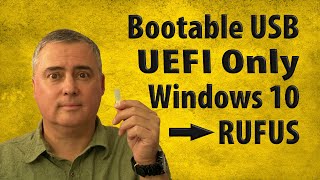 Make UEFI Bootable USB Windows 10 Rufus Method  UEFI Only Boot [upl. by Yebot343]