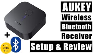 AUKEY Wireless Bluetooth Audio Receiver Setup and Review 2019 [upl. by Nemzzaj]