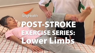 PostStroke Exercises Part 2 Lower Limb [upl. by Cowden509]