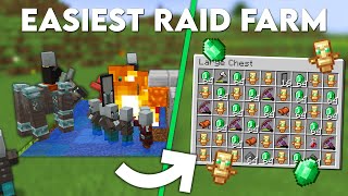 Minecraft EASIEST Raid Farm 120  Insane loot [upl. by Serrell286]