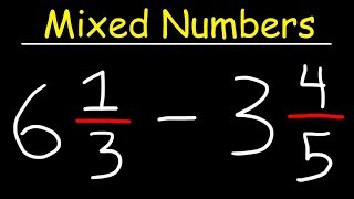 Subtracting Mixed Numbers [upl. by Yro]