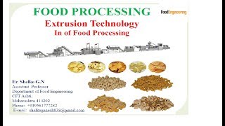 Extrusion Food Processing Technology [upl. by Yticilef]