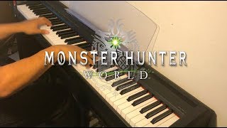 Rotten Vale Battle Theme Monster Hunter World on Piano [upl. by Aihsar]