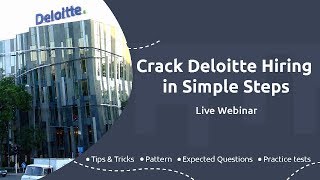 How to crack Deloitte Test [upl. by Annatsirhc853]