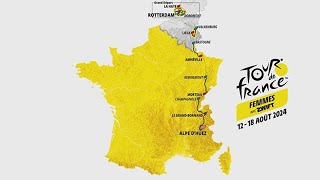 TOUR DE FRANCE FEMMES 2024  Découvrez le parcours en intégralité [upl. by Hudis]