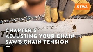 Chapter 5 Adjusting Your Chain Saw’s Chain Tension  STIHL Tutorial [upl. by Etra]