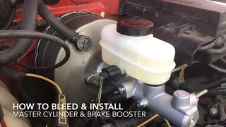 How to removeinstall master cylinder and brake booster Ford Ranger [upl. by Igic]