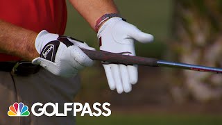 How to Properly Grip Your Golf Club  GOLFPASS  Golf Channel [upl. by Burkle]