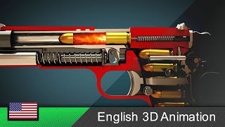 How a gun Colt M1911 works Animation [upl. by Zarihs]