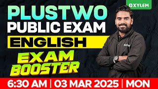 Plus Two Public Exam English  Exam Booster  Xylem Plus Two [upl. by Lehcem]