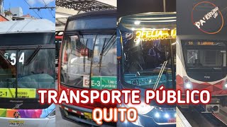 TRANSPORTE PÚBLICO en QUITO 🚌 [upl. by Vigor]