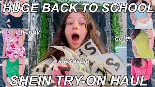 HUGE TRENDY BACK TO SCHOOL SHEIN TRYON HAUL 2021 [upl. by Gayla]