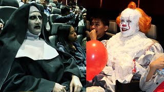 FUNNIEST Scare Pranks COMPILATION  Pennywise VS Valak Whos Scarier [upl. by Ewold643]