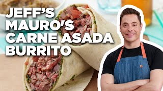 How to Make Jeff Mauros Carne Asada Burrito  Food Network [upl. by Sclar532]