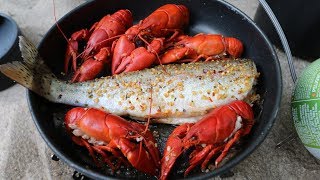 Catch n Cook SPICY Crawfish and WILD Trout [upl. by Millham]