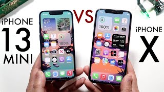 iPhone 13 Mini Vs iPhone X Comparison Review [upl. by Merfe]