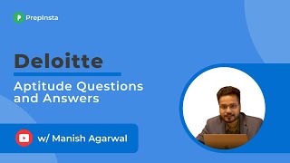 Deloitte Aptitude Test Questions and Answers [upl. by Proctor]