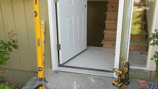 Jeld Wen Front Door Installation  Really crappy products and craftsmanship PART 1 [upl. by Noelani]