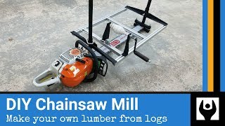 How to Build a Chainsaw Mill from Scratch [upl. by Atsedom]