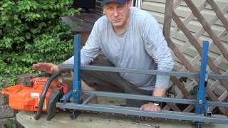 How to use a Chainsaw Mill [upl. by Lanrev]