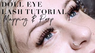 Lash Tutorial For Doll Eyes  Mapping amp Prep [upl. by Ynohtnaeoj]