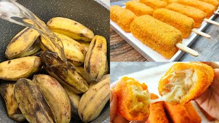 Sub Saging Na SABA At KESO  Perfect Combo  Ganito Gawin Mo   Crispy And Cheesy Saba Recipe [upl. by Idnahc152]