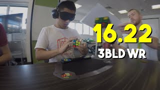 Rubiks Cube Blindfolded World Record  1622 seconds Former [upl. by Celeste961]