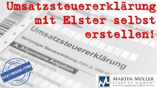 Umsatzsteuererklärung mit Elster selbst erstellen [upl. by Simmonds]