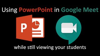 Viewing students in Google Meet while using PowerPoint [upl. by Keeley660]