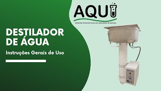 Destilador de água [upl. by Eirbua]