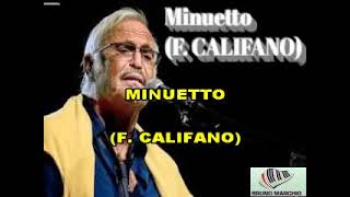 KARAOKE MINUETTO CON CORI DEMO  FRANCO CALIFANO [upl. by Anirba512]