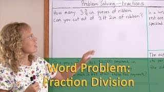 Word problem fraction division 6th grade math [upl. by Llednek183]